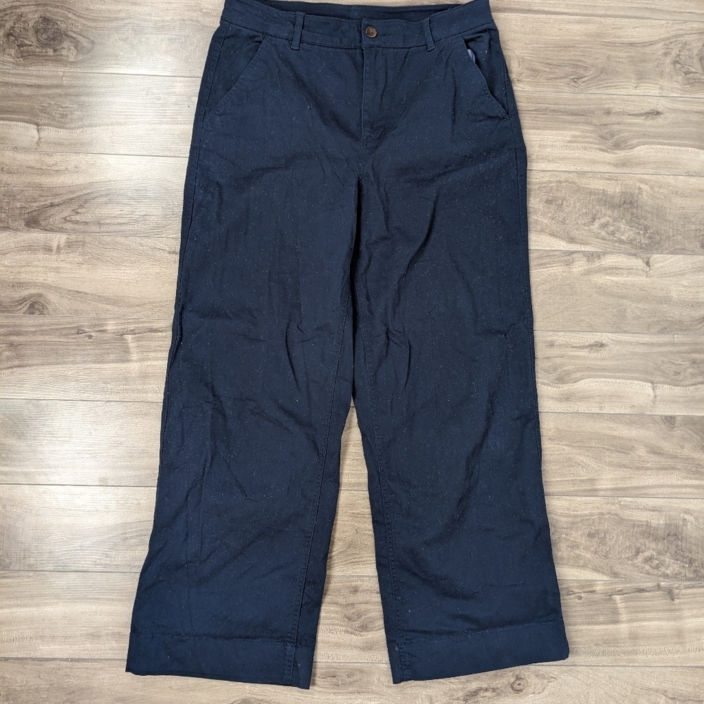 LL Bean Gorpcore Comfort Chino Pants Size 10 Navy Blue